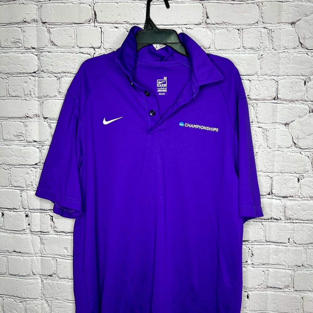 Nike NCAA Championships Purple Dri Fit Polo